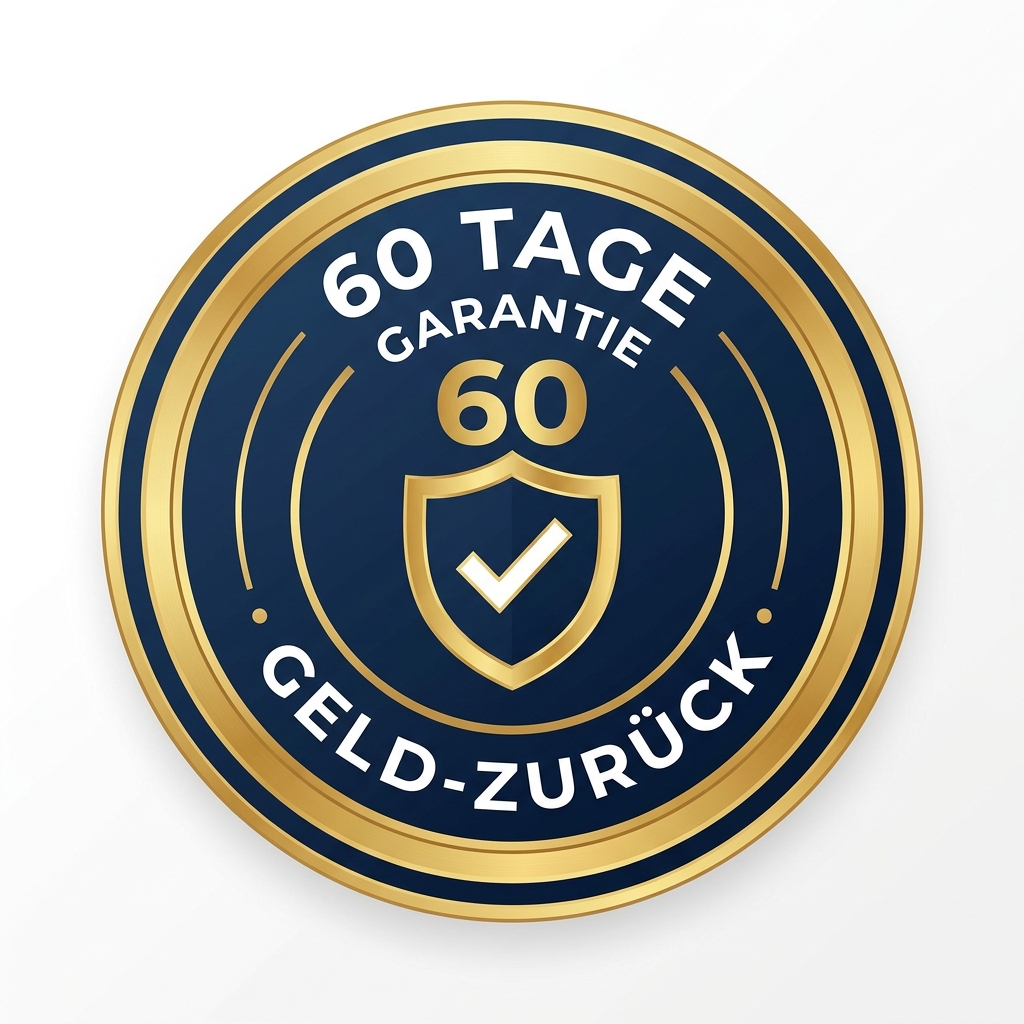60 Tage Geld-zurück-Garantie Siegel